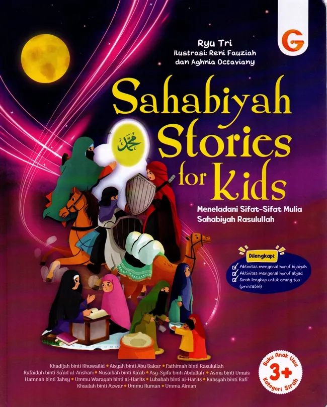 Cover SAHABIYAH STORIES FOR KIDS :  Meneladani Sifat-Sifat Mulia Sahabiyah Rasulullah / RYU TRI